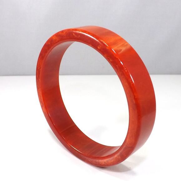 Bakelite Bangle Bracelet, Art Deco 15mm Band, 1930s Vintage Jewelry - Picture 2 of 10